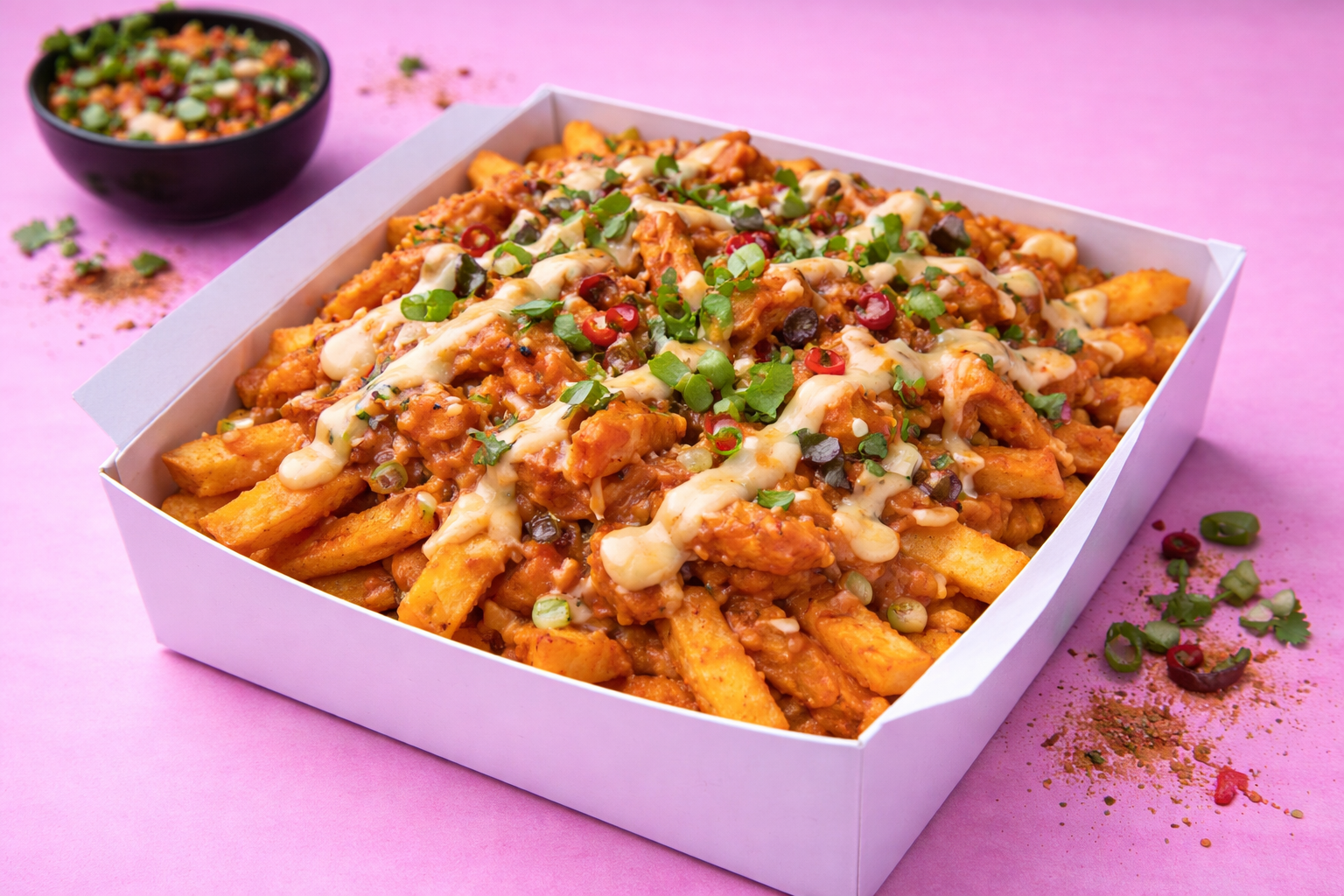 Cheesy Makhani Fries